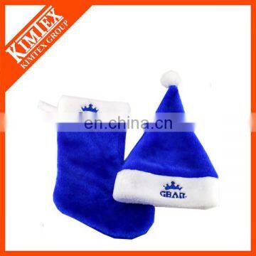 Hot sale felt santa christmas hat decoration supplier