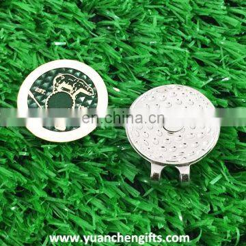 Metal magnetic golf cap clip and ball marker custom
