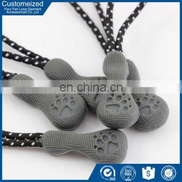 Custom logo plastic engraved zipper slider