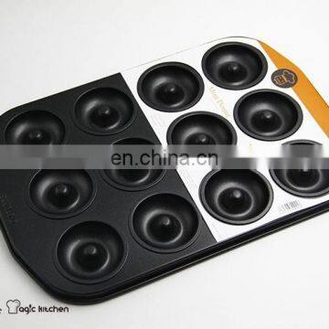 12 Cavities Donut Tray Non Stick Carbon Steel Mini Donut Bake Tray