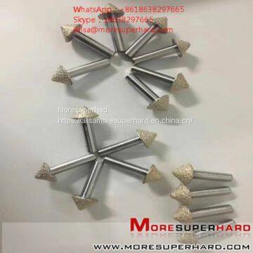 Vacuum brazing diamond carving knife is used to process various stones Alisa@moresuperhard.com