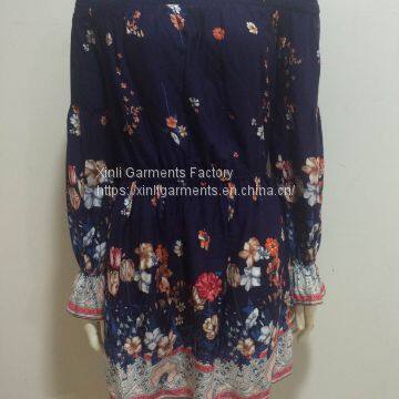 Positioning flower dress H1869