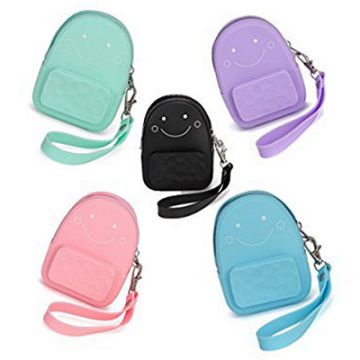 New Style Colorful Phone Card Pocket Cell Phone Silicone Pocket Wallet