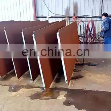 Laser cut S355 A588 corten steel sheet for screen