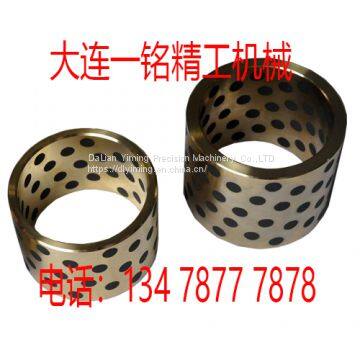 GZ62SMC graphite copper bushing, copper based inlaid graphite, self-lubricating composite material, wear-resistant bushing, oilless bushing.