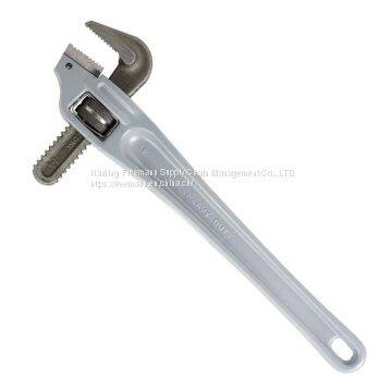 heavy duty offset pipe wrench aluminum handle 14“