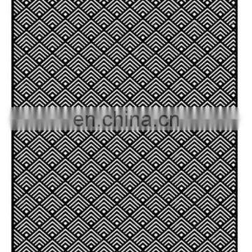 China Supplier Black Japanese Traditional Pattern Outdoor Rugs Recycled Plastic Cheap pp Straw Woven Carpet photo-2