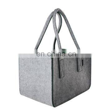 Amazon hot sale 5mm custom felt firewood basket holder bag