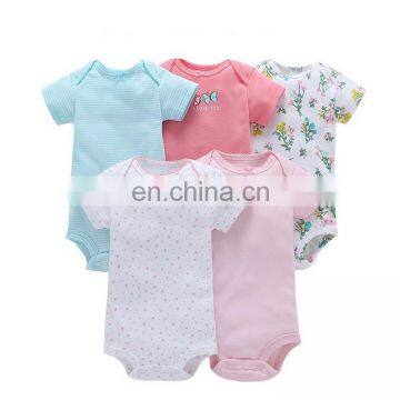 New Style Multi Colors Organic Cotton Baby Rompers Wholesale Baby Clothes photo-3