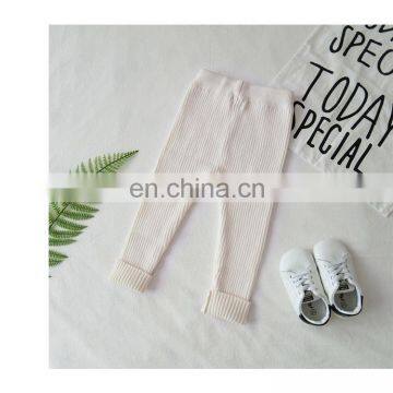 Newest Design Soft Fabric Baby Girl Trousers Rib Cotton Fashion Legging photo-5