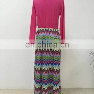 2019 NEW CHEVRON ZIGZAG PRI NT Mommy and me Maxi Dress Mother Daughter Matching Dress (this Link for Girls,1-10years) photo-4