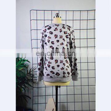 New Family Matching Christmas Mommy and Me Outfits Pullover Sweatshirt Mother Daughter Women Leopard Kitted Sweater photo-6