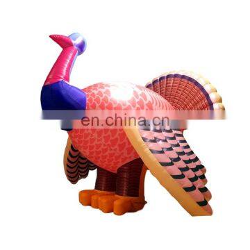 Outdoor Giant Advertising Activity Inflatable Turkey Cartoon Model For Thanksgiving Event Party