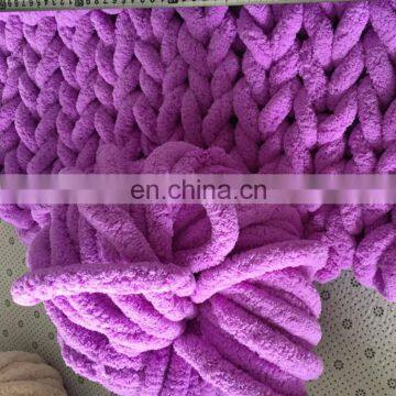 YUAN Factory WHOLESALE DIY Chenille Chunky Knit Giant Yarn photo-6