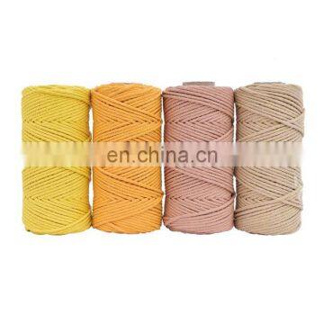 Macrame Cord 100% Cotton 4 Strands Cotton Rope Multiple Use Macrame Cord With Free Sample photo-7