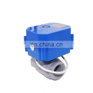 2 Way 3/4" NPT PVC CWX60P Cr05 With Signal Feedback Dn20 Manual Motor Ball Valve