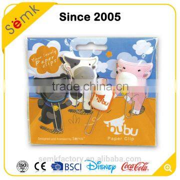 Novelty Animal Head Shape Stainless Steel Clear Plastic Custom Paper Clip photo-2