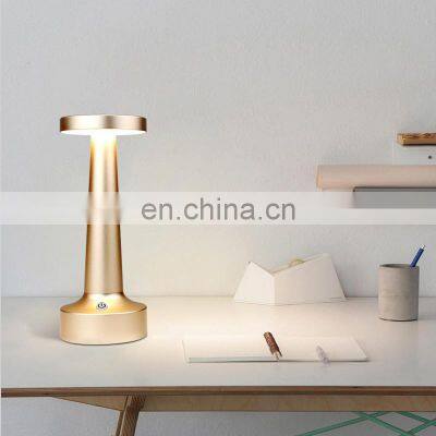 2020 Amazon Home Decor Vintage Table Lamp Bed Side Dumbbell Aluminium Metal Desk Lamps for Hotel