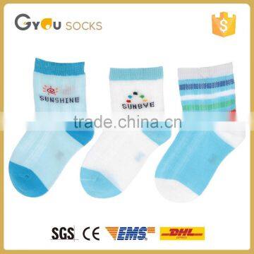 100% organic cotton kids sock with diffirent pattern, baby socks