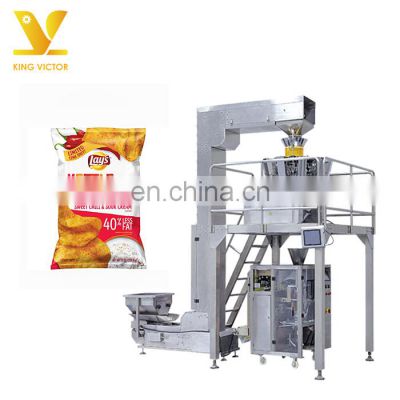 KV High Quality Weighing Snacks Dried Fruit Nuts Potato Chips Candy Peanuts Pistachio Packing Machine