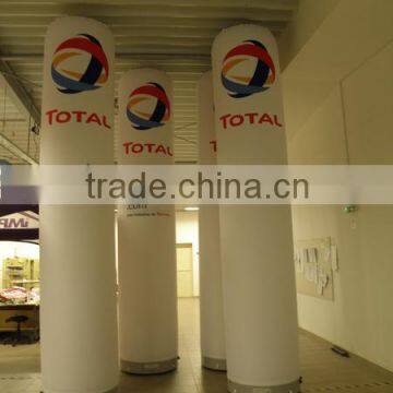 8m indoor white inflatable lamp post for advertising
