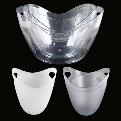 4L AS Plastic Ingot Large Capacity Ice Champagne Bucket photo-2
