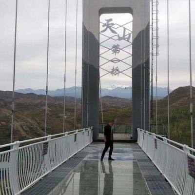 Мост на канатной ходу у водопада Куттенеи