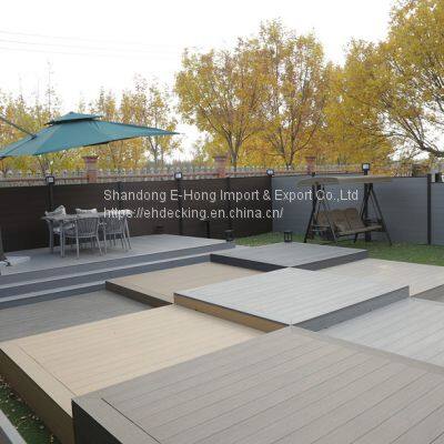 Capped Decking EHG138H22 Wpc Composite Decking Wood Plastic Composite Supplier