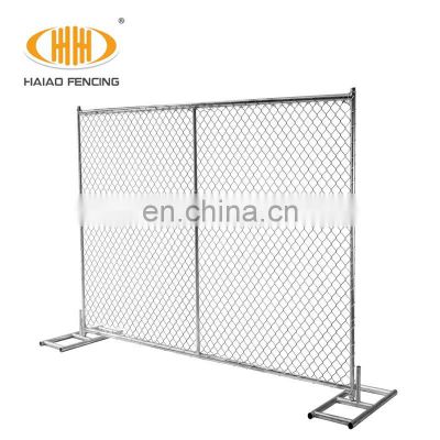 Fence temporary construction galvanized chain link temporary fence manufacture