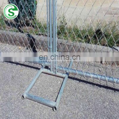 China factory supply removable road construction chain link fence galvanized steel temporary fencing