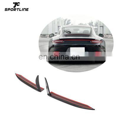 JCSportline Carbon Fiber 911 GTS Rear Bumper Splitter for Porsche 911 GTS 3.0T Carrera 4S Convertible 2-Door