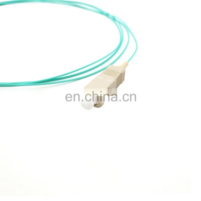 2meters SC Multi mode 0.9mm OM3 FTTH Fiber Optic Pigtail PVC LSZH coleta de fibra pigtail om3 sc fiber optic pigtail