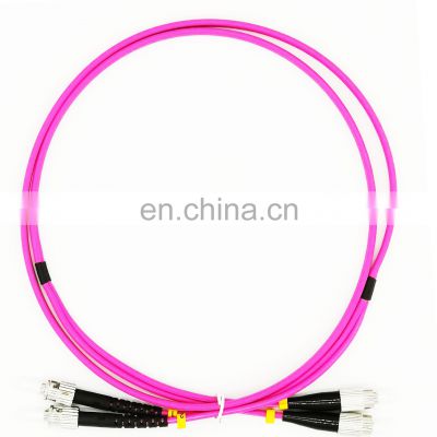 5M Fiber Optic Patch cord FC ST Duplex OM4 50125 Fiber Optic Patch cord Fiber Jumper