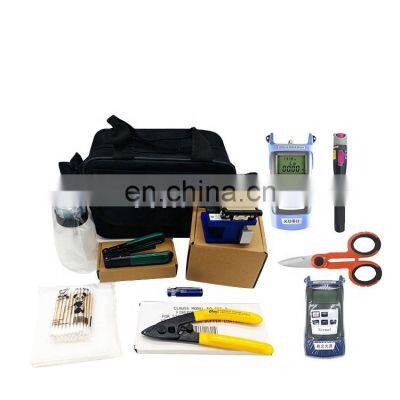 13 in 1 Fiber Optic Tools Equipments with Fiber Cleaver Light Source Power Meter FTTH Fiber Optic Tools