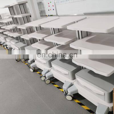 High Quality Hospital Medical Aluminum Alloy OEM/ODM Patient Monitor Trolley Stand photo-5