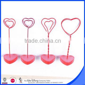 Heart resin base customized place card holder