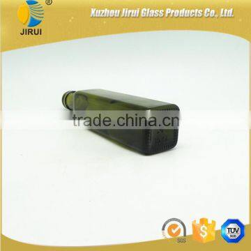 2016 250ml Square Shape Cobalt Green Olive Oil Glass Bottle /a Lot of Stock photo-5