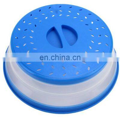 High Quality Collapsible Plate Plastic Microwave Food Dish Cover