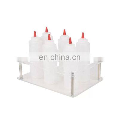 Kitchen Jar Condiment Holder Acrylic Plastic Spice Organizer Storage Holder Spice Rack