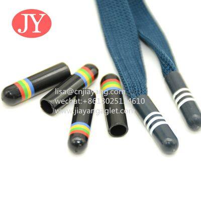 23mm Glossy Plastic Shoelace Aglet Round Polyester Drawstring With OEM Shoelace Buckle photo-4