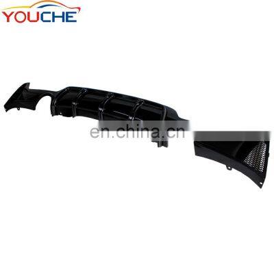 ABS Material Diffuser Dual Tips Rear Bumper Diffuser for BMW 4 Series F32 F33 F36 M Sport 2014-2019