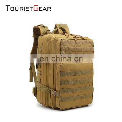 Wholesale Outdoor Waterproof Hiking Survival Army Bag Black Military Tactical Backpack custom logo