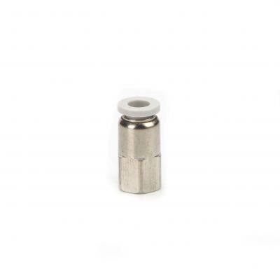 1/2 inch PCF Series  female thread straight Nickel-plated copper Pneumatic Push To Connect Tube Fitting