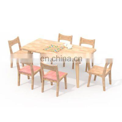 Kids Study Table and Chairs Kindergarten Classroom Furniture Nursery Wooden Furniture Sets photo-3