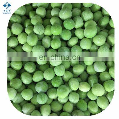 Sinocharm Frozen vegetable  BRC Approved High Quality Dia 7-11mm IQF Frozen Green Peas