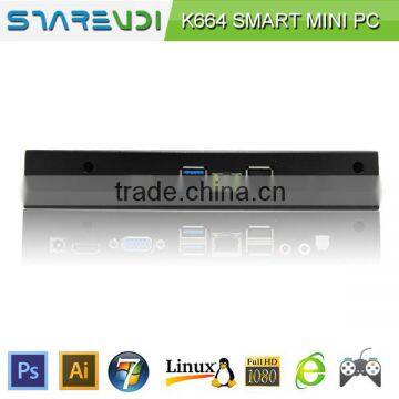 SEABO mini itx mini nettop pc K664 Bay Trail J2900 Quad Core 2.41G-2.66G 2GB RAM 16GB SSD 8*USB ports 1*RJ45 1*VGA