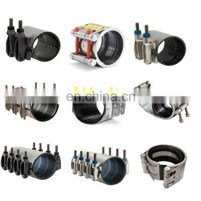 Double-Section Pipe Repair Coupling Used On New PipeLines And Repairing Pipe Leaks