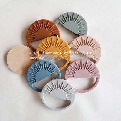 Sun Shape Baby Teether Silicone Toys photo-3