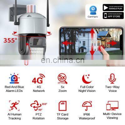 2MP 3G 4G SIM CARD Security IP Network Camera 5X Zoom 1080P HD PTZ Outdoor Home Surveillance Cam CCTV Full Color Night Vision photo-3