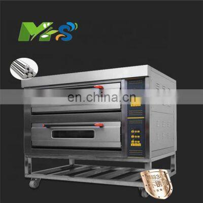 MS China 3 Deck 6 Trays Commercial Kitchen Gas Oven Bakery Machine Equipment Baking Oven Bread Cake Deck Ovengas Oven for Bakery
